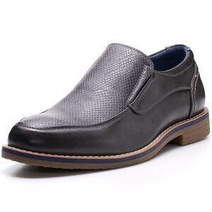 Alpine Swiss Carter Mens Slip On Loafers Snakeskin Dress Shoes Leather Lined